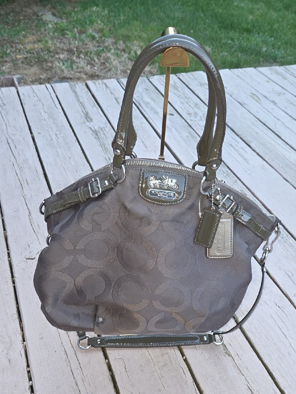 Coach Madison Op Art 18645 Ashley Satchel 2011 $398 Retail GUC